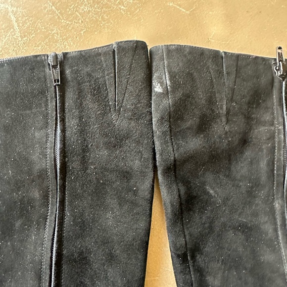 Leather Bellofatto Black Suede 3” Heel Knee-High Women's Boots BT26 - Picture 5 of 13